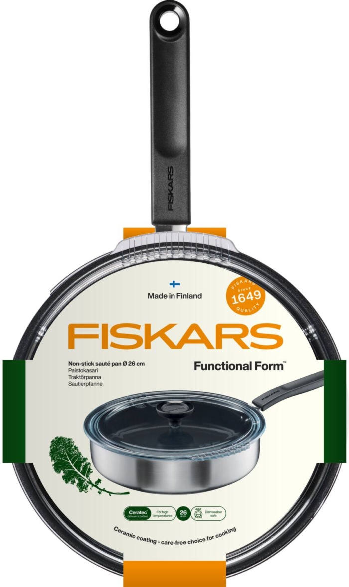 Fiskars FF haudepann 26cm kaanega