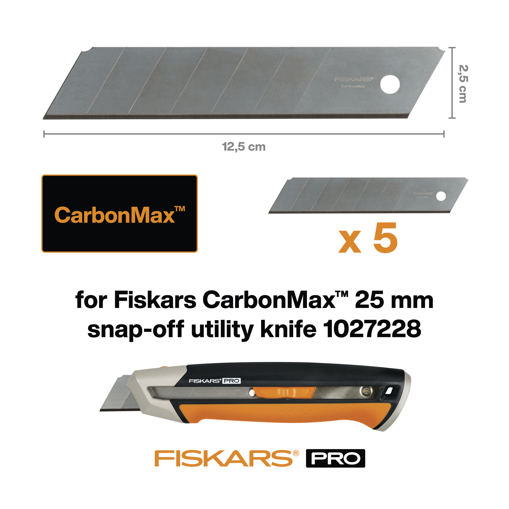 170151 1027233_Fiskars CarbonMax varutera 25mm 5tk_1