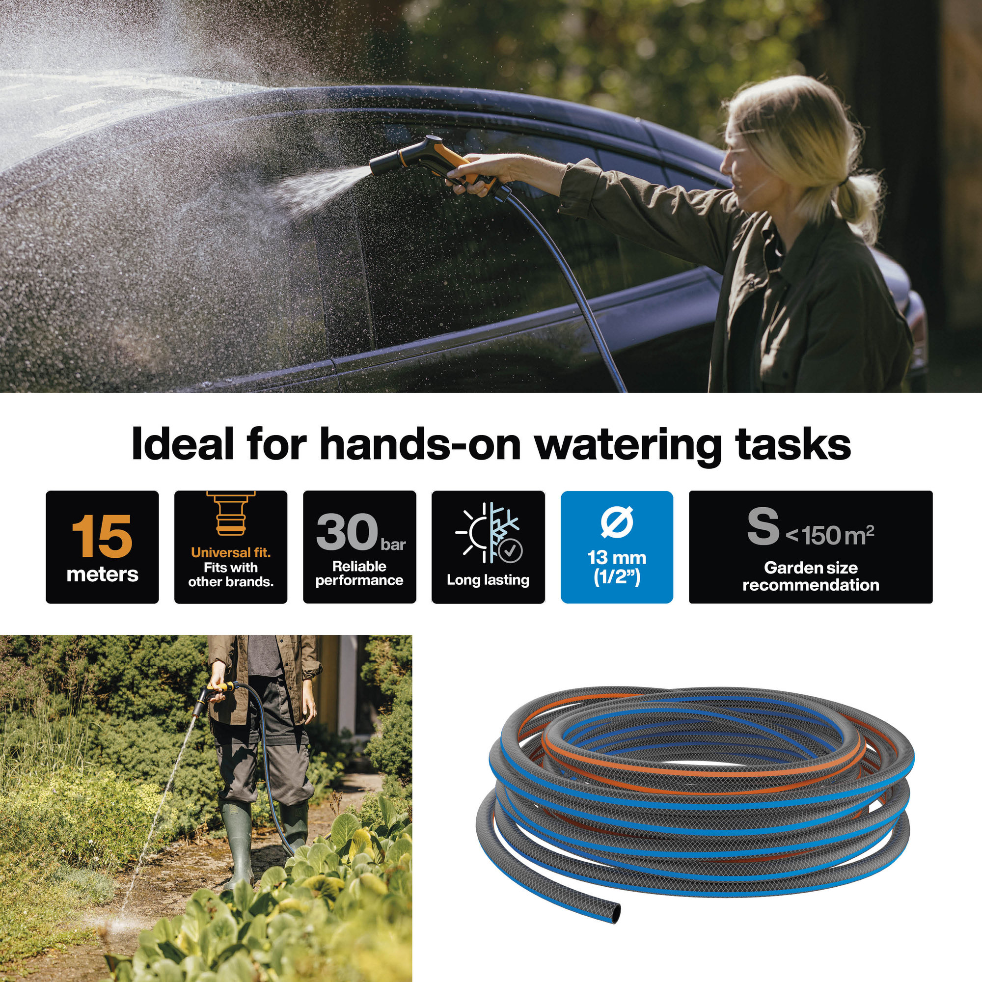 FISKARS X-SERIES KASTMISVOOLIK 13mm (1/2") 15m