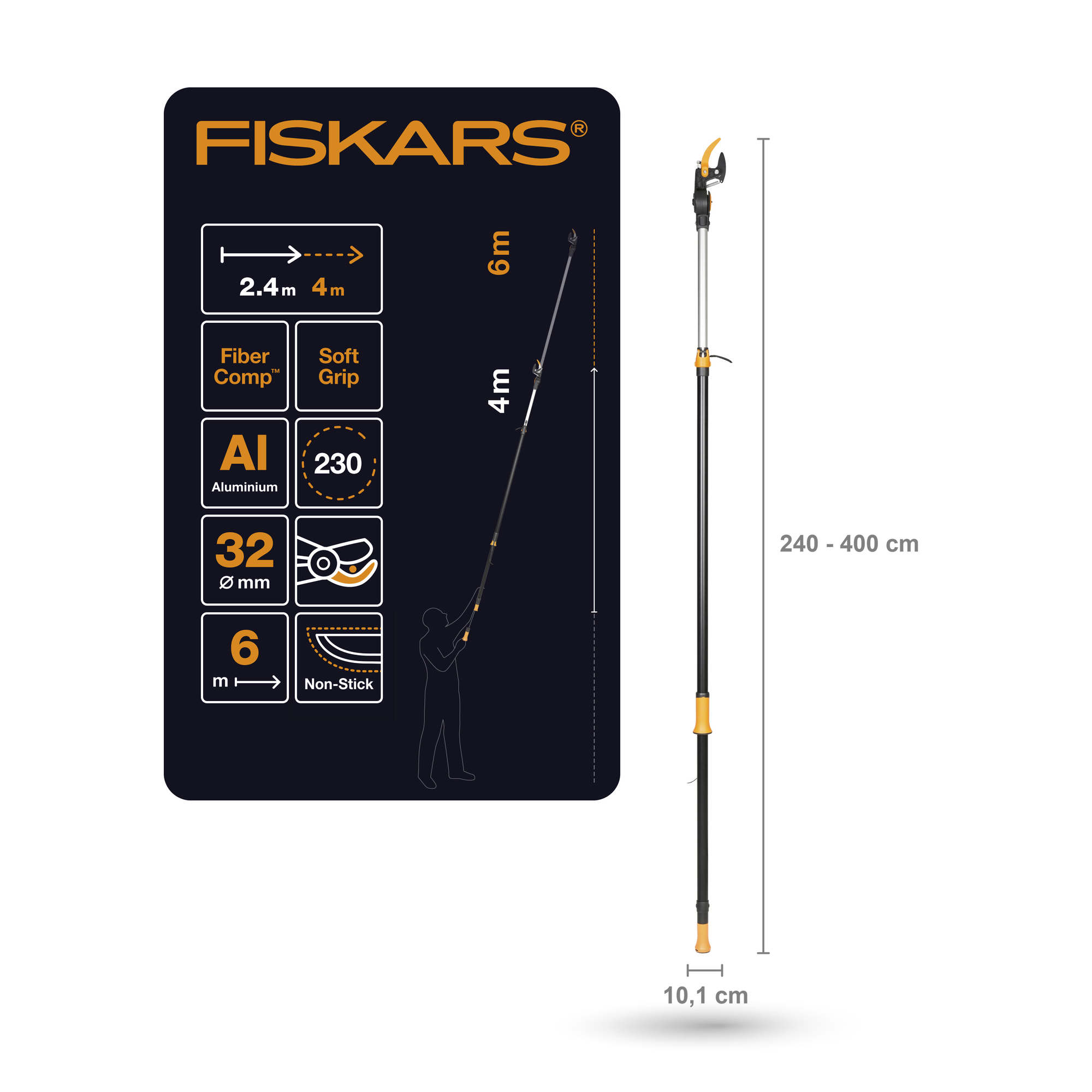 F-115012 1023624-Fiskars PowerGear X teleskoopvarrega oksalõikur UPX86_1