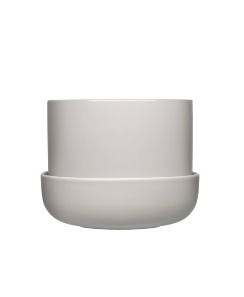 Iittala Nappula alusega lillepott 170X130mm helehall