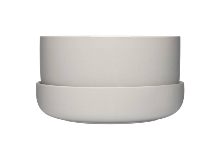 Iittala Nappula alusega lillepott 240X130mm helehall