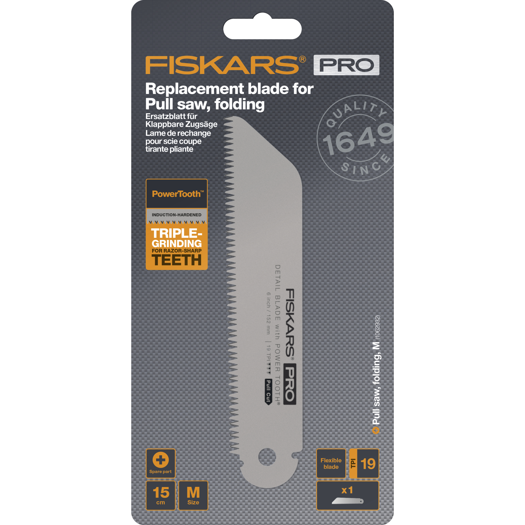 120125 1062942_Fiskars PowerTooth varutera saele 150 mm 19tpi_1
