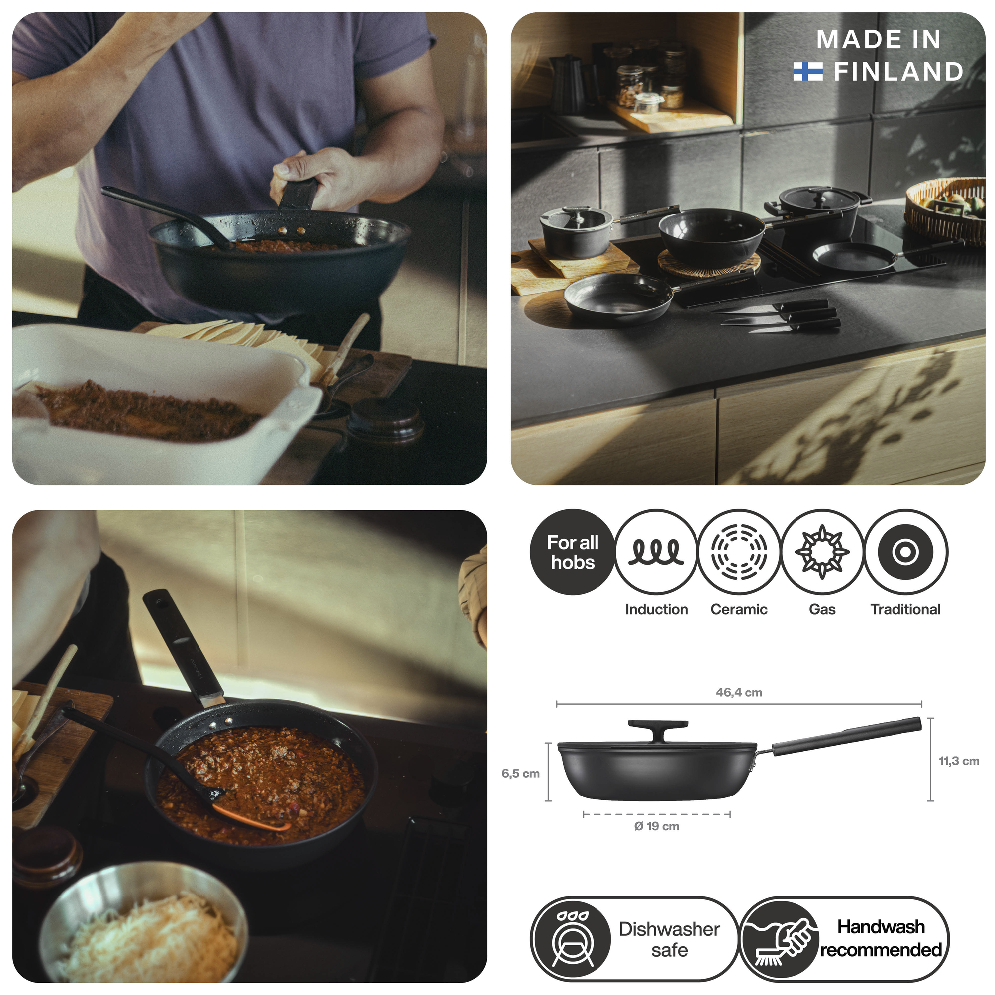 Fiskars Hard Face haudepann 24cm