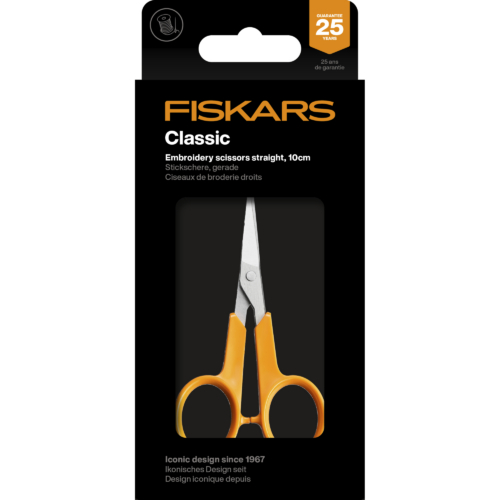 Fiskars Classic tikkimiskäärid sirge tera 10 cm