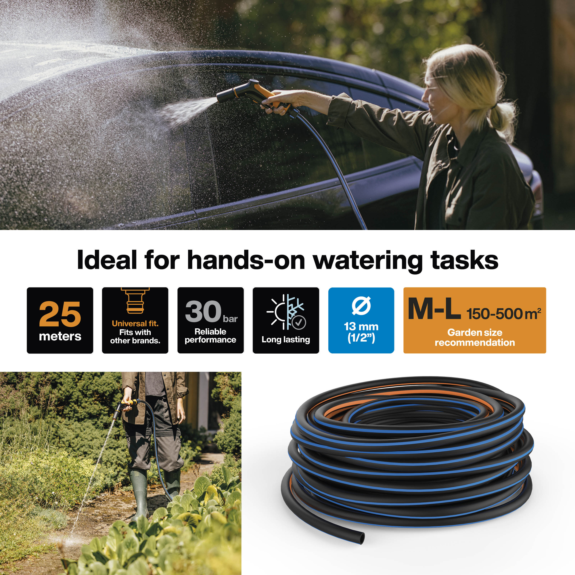 170696 1076060_Fiskars Solid kastmisvoolik 13 mm 25 m