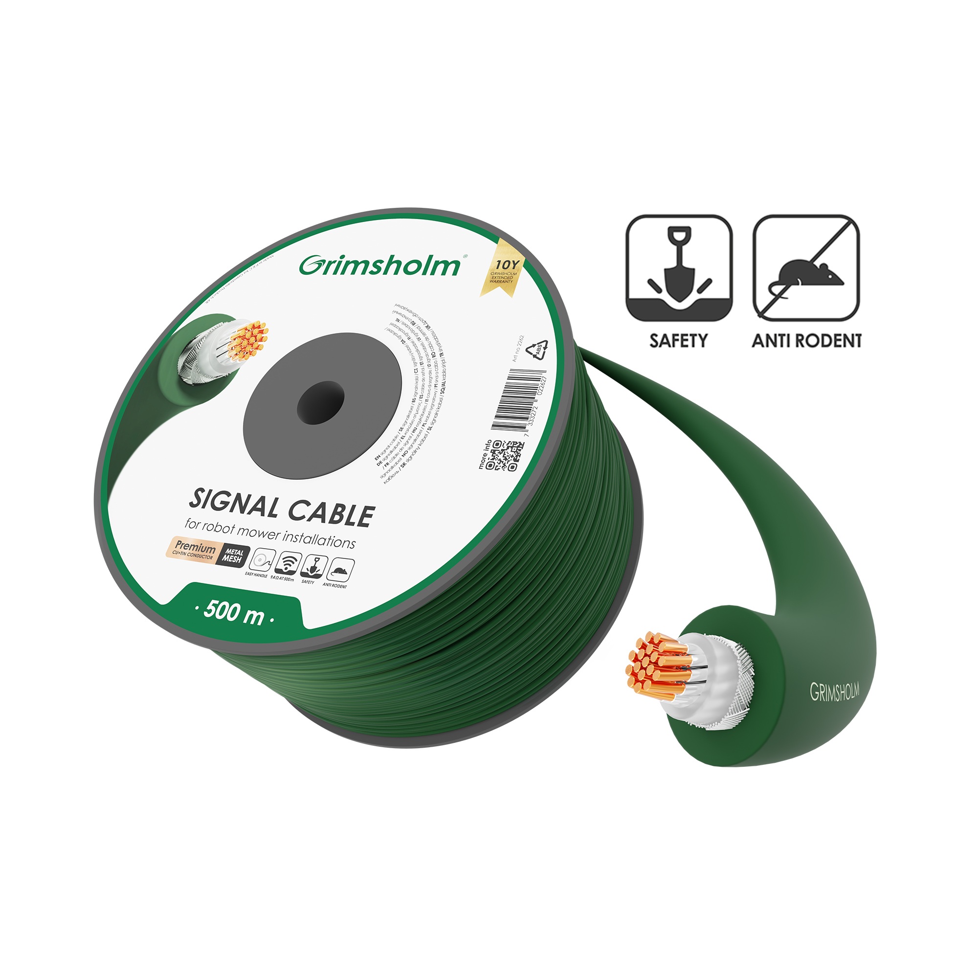 2262 Grimsholm signaalkaabel Premium Metal Mesh 500m