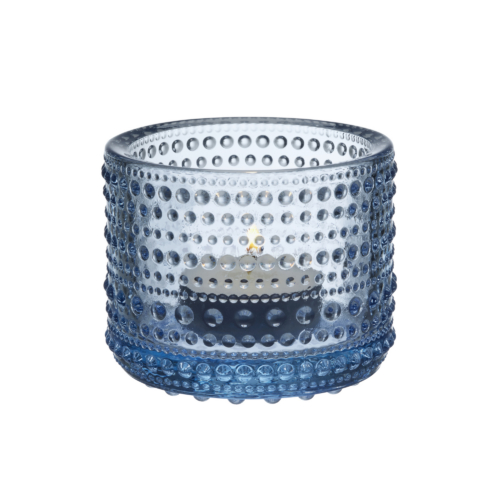 Iittala Kastehelmi küünlaalus 64 mm veesinine