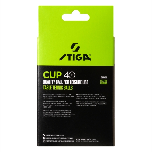 1110-2503-12 Stiga lauatennisepallid CUP 40+ oranžid 12tk