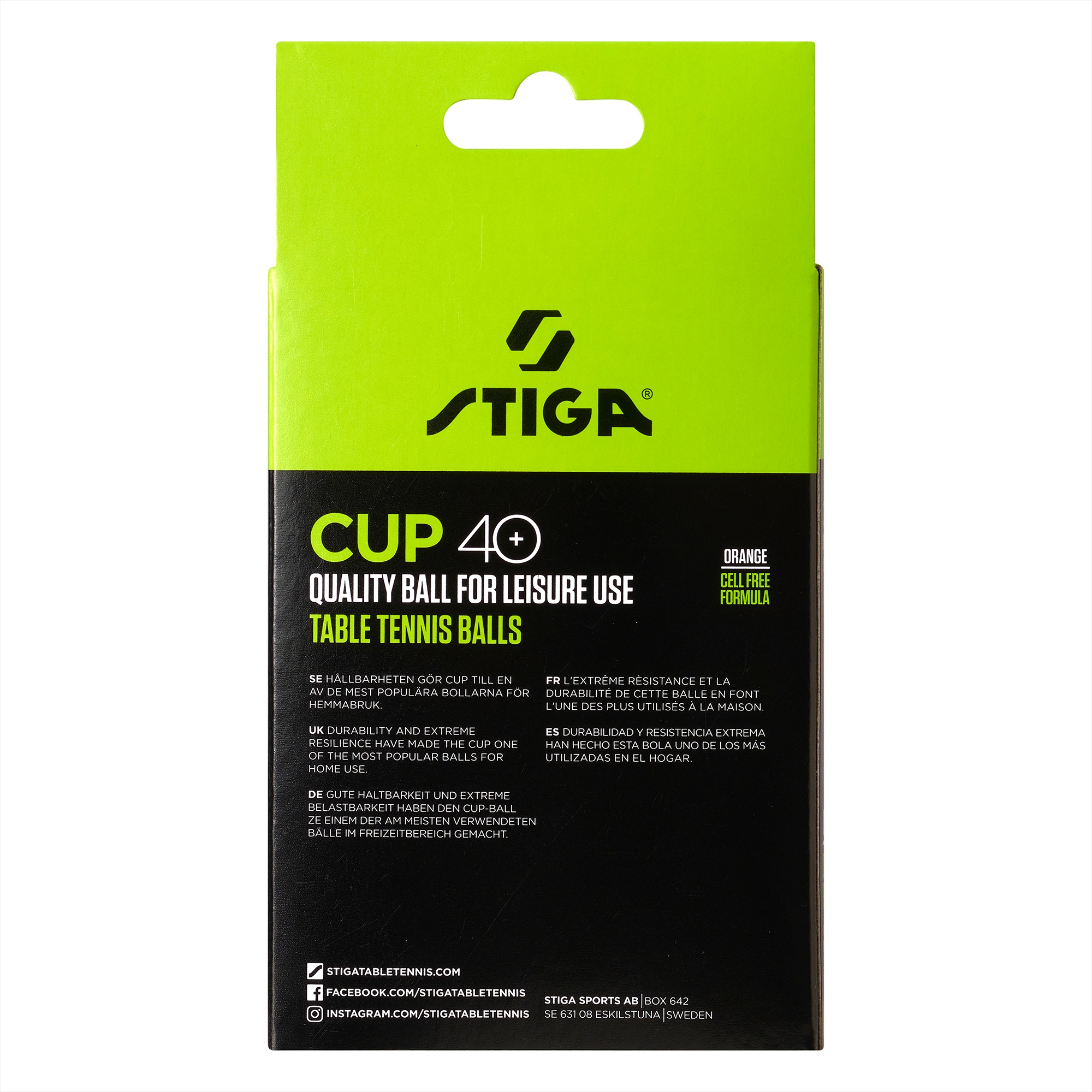 1110-2503-12 Stiga lauatennisepallid CUP 40+ oranžid 12tk