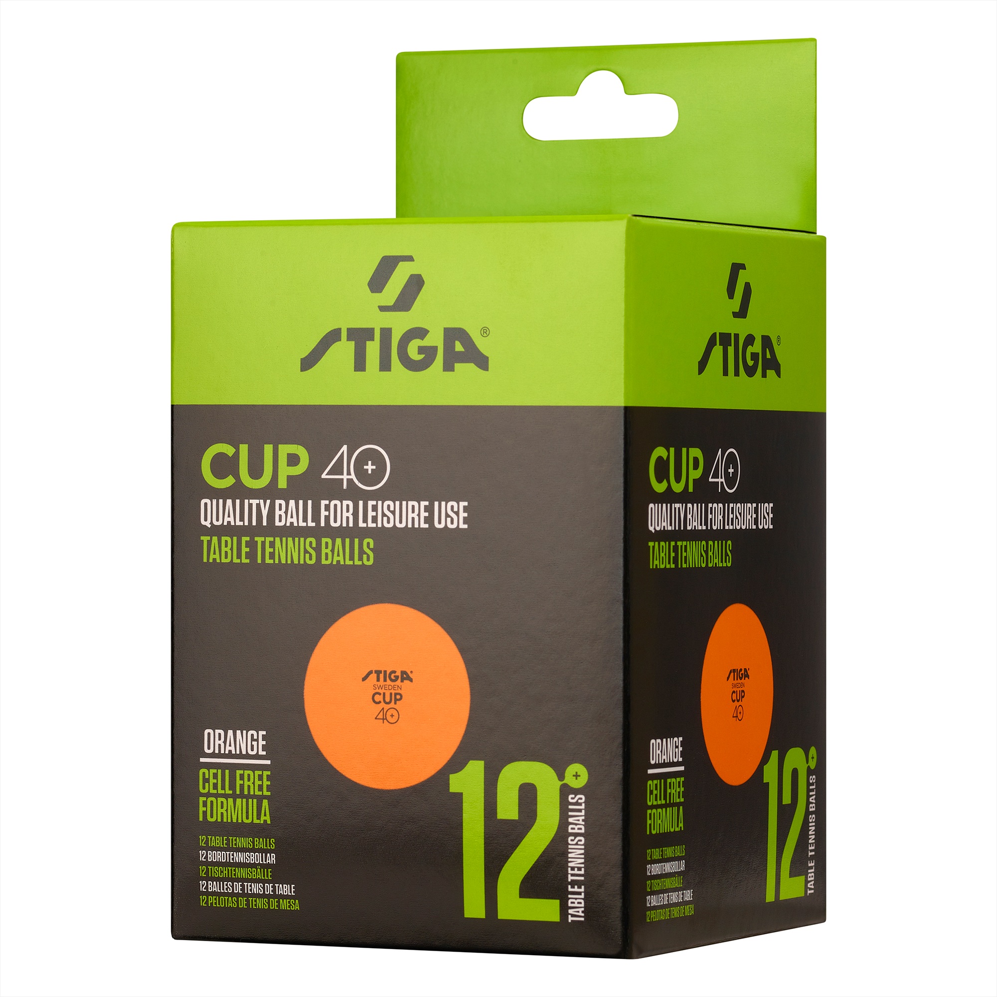 1110-2503-12 Stiga lauatennisepallid CUP 40+ oranžid 12tk