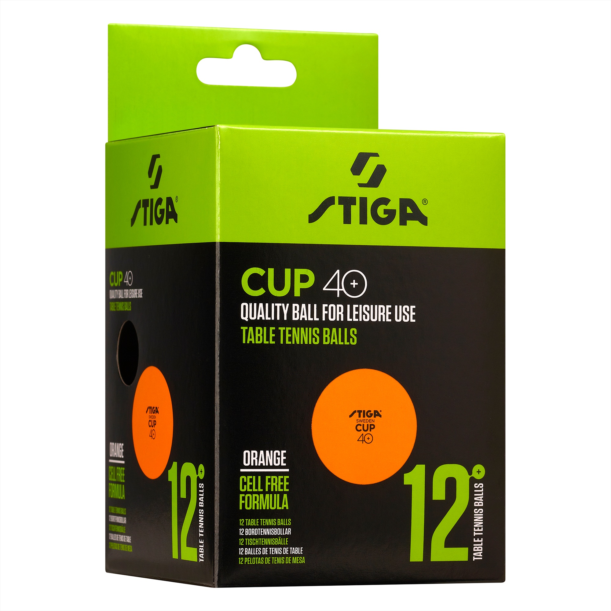 1110-2503-12 Stiga lauatennisepallid CUP 40+ oranžid 12tk