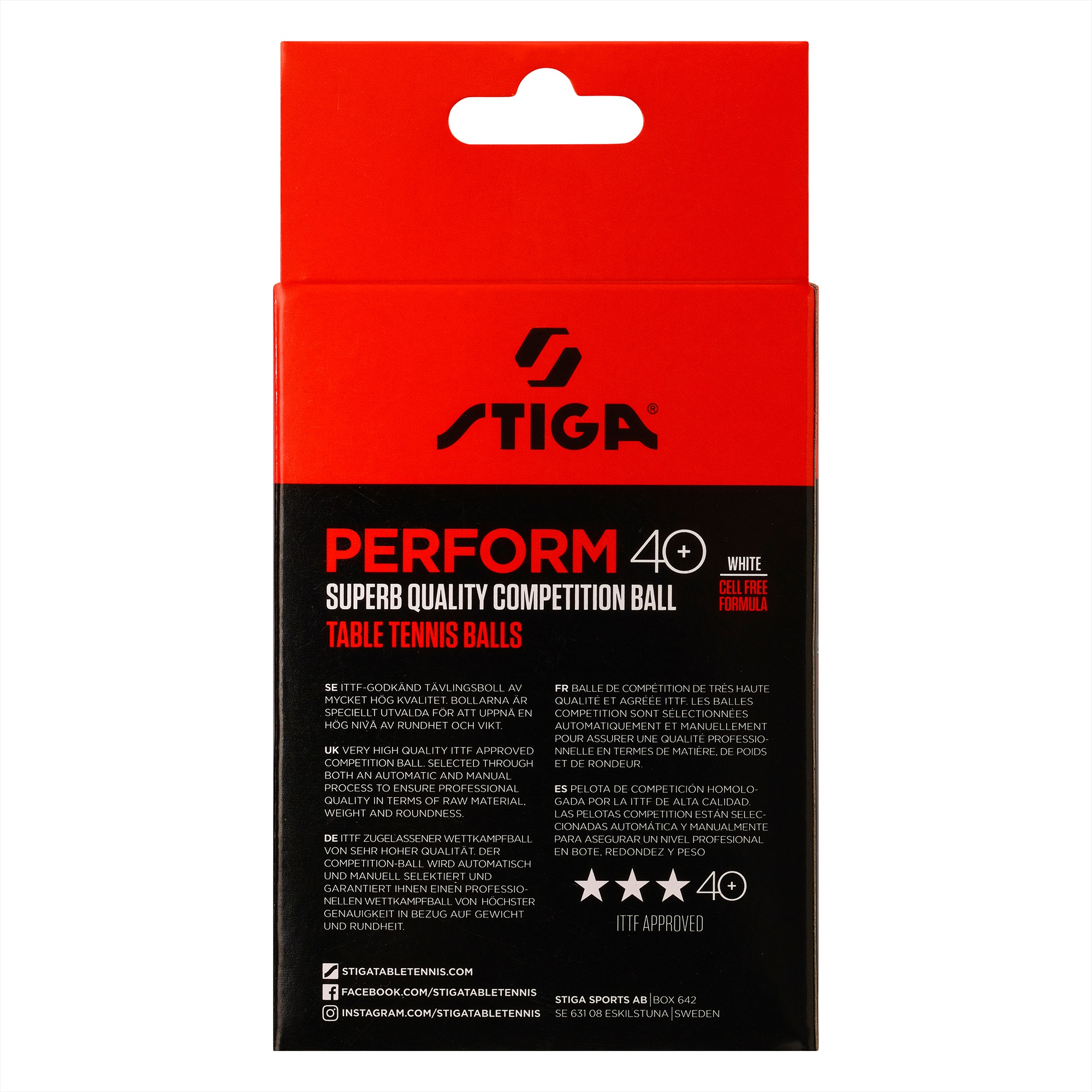 1113-2110-06 Stiga lauatennise pallid PERFORM 40+ 6tk
