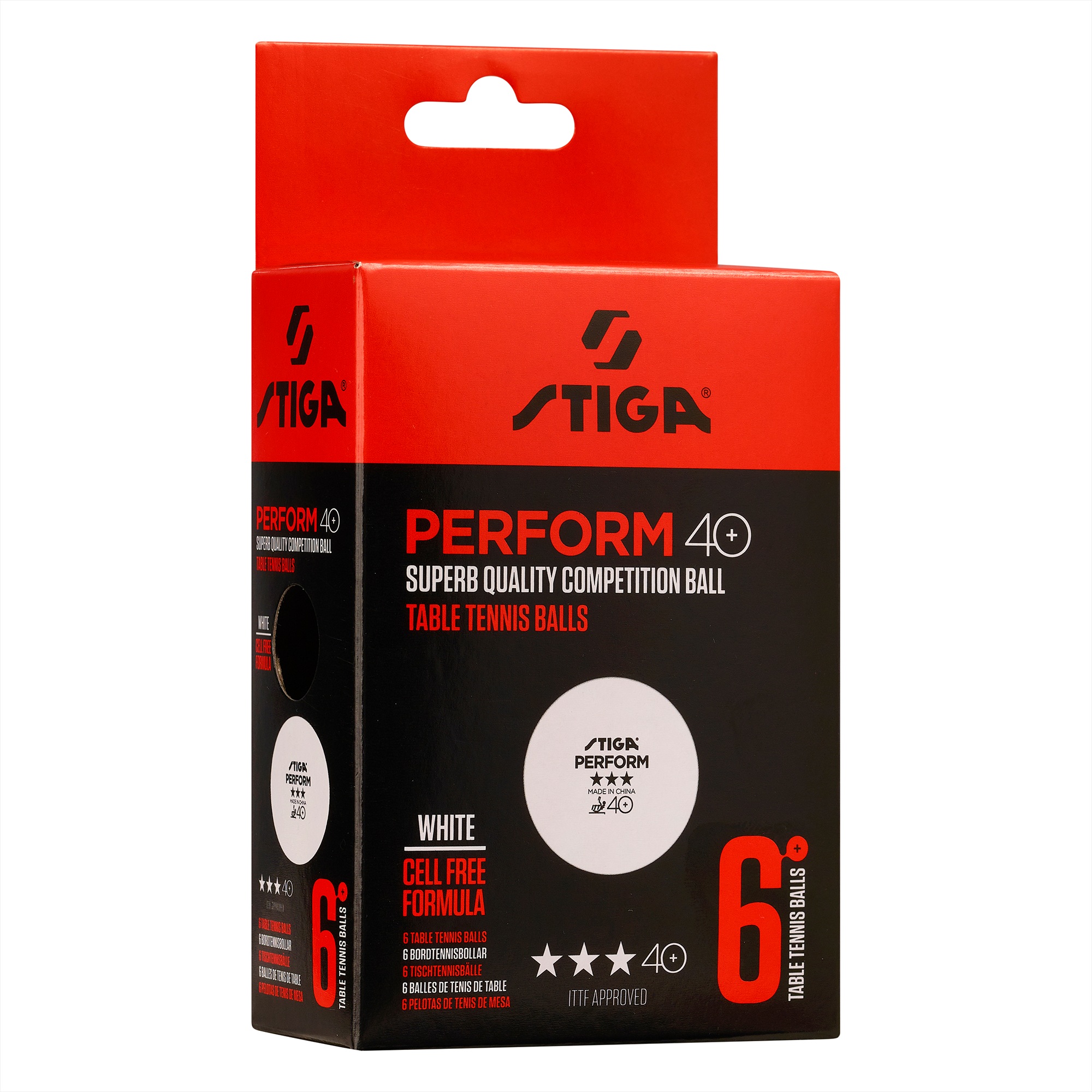 1113-2110-06 Stiga lauatennise pallid PERFORM 40+ 6tk